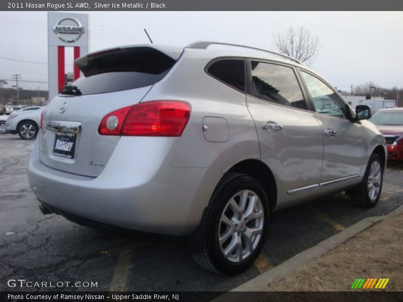 Silver Ice Metallic / Black 2011 Nissan Rogue SL AWD