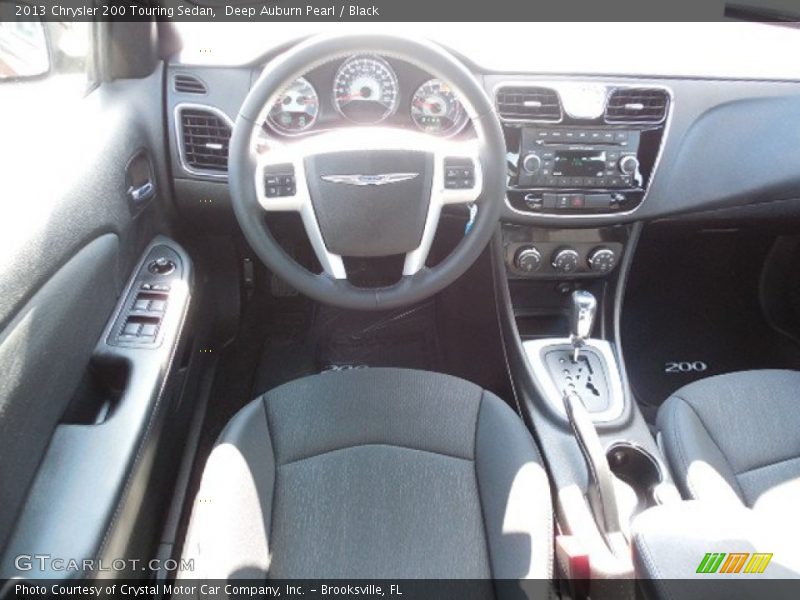 Deep Auburn Pearl / Black 2013 Chrysler 200 Touring Sedan