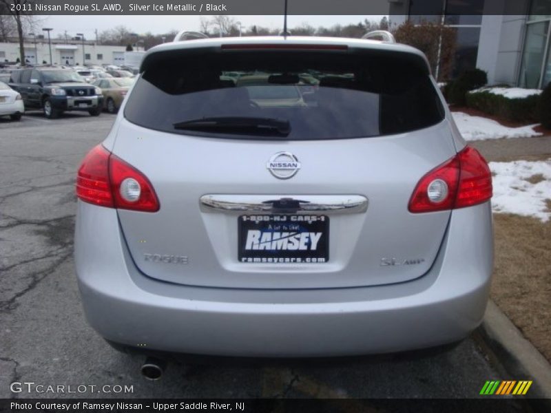 Silver Ice Metallic / Black 2011 Nissan Rogue SL AWD