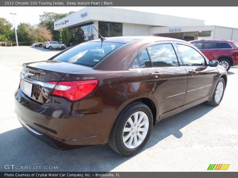 Deep Auburn Pearl / Black 2013 Chrysler 200 Touring Sedan