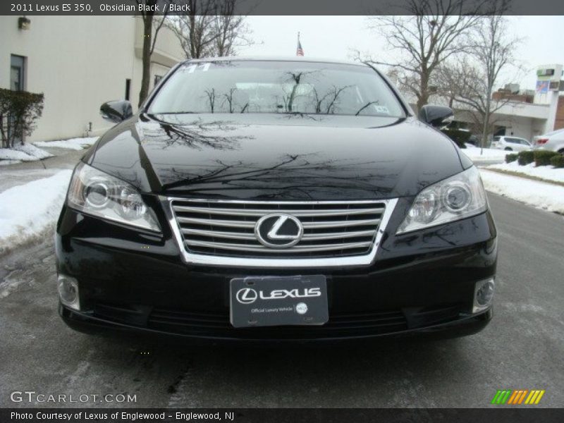 Obsidian Black / Black 2011 Lexus ES 350