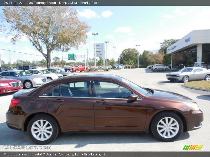Deep Auburn Pearl / Black 2013 Chrysler 200 Touring Sedan