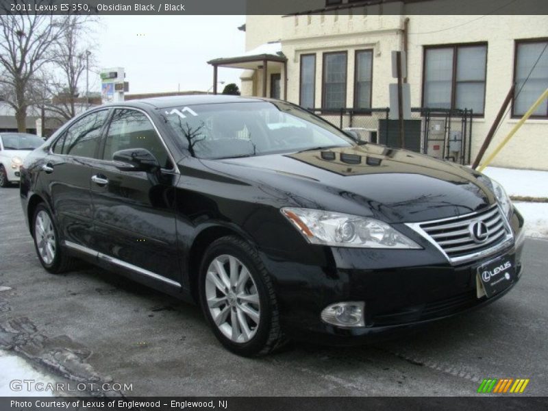 Obsidian Black / Black 2011 Lexus ES 350