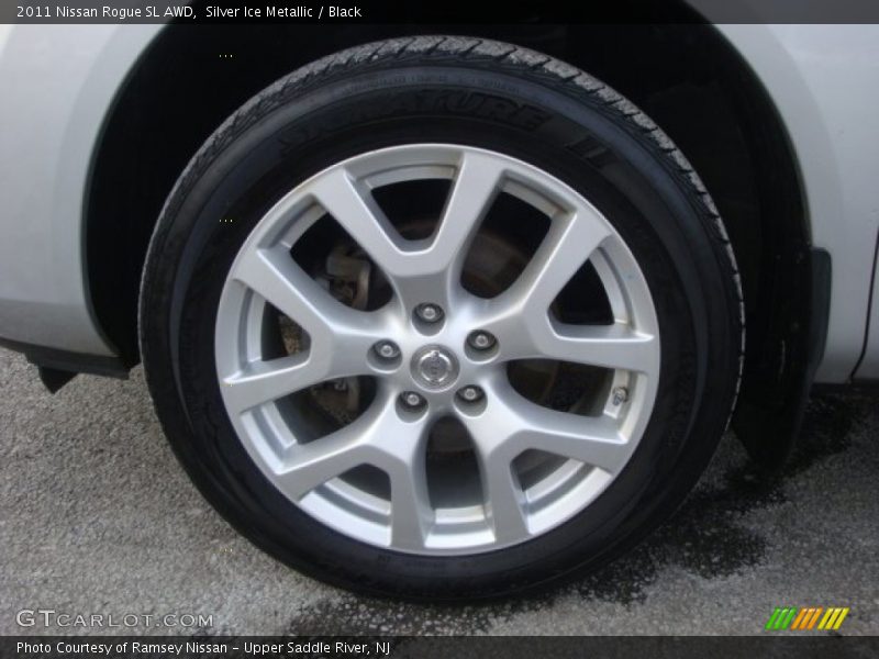 Silver Ice Metallic / Black 2011 Nissan Rogue SL AWD