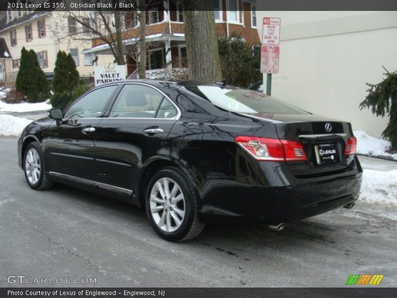 Obsidian Black / Black 2011 Lexus ES 350