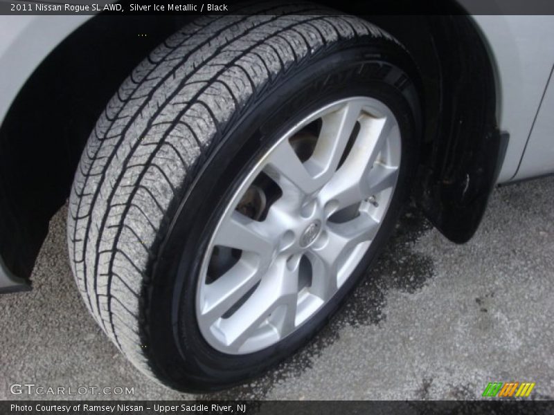 Silver Ice Metallic / Black 2011 Nissan Rogue SL AWD