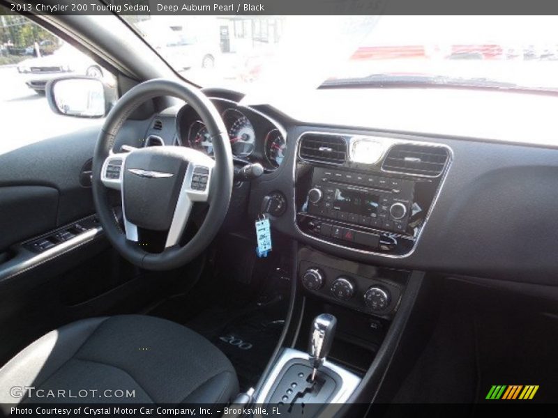 Deep Auburn Pearl / Black 2013 Chrysler 200 Touring Sedan