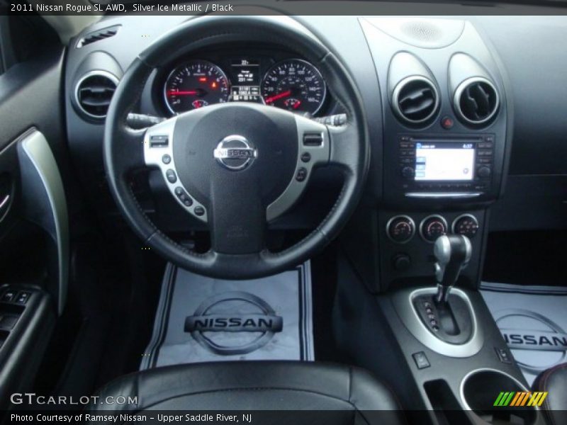 Silver Ice Metallic / Black 2011 Nissan Rogue SL AWD