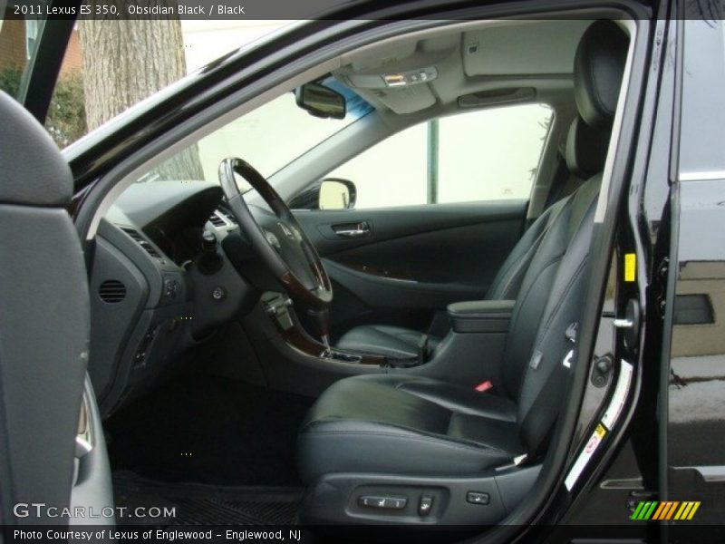 Obsidian Black / Black 2011 Lexus ES 350