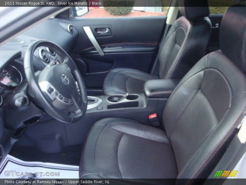 Silver Ice Metallic / Black 2011 Nissan Rogue SL AWD