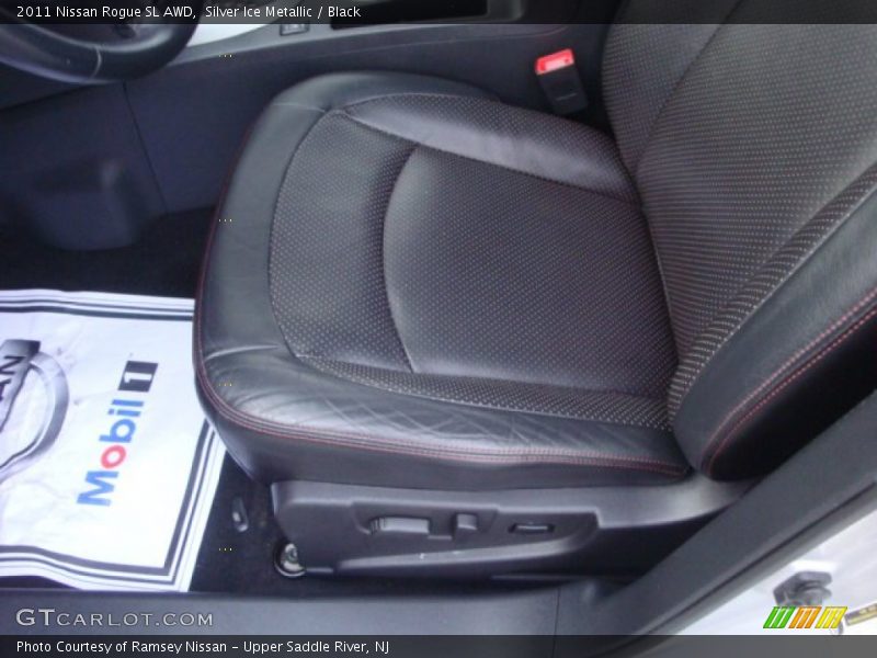 Silver Ice Metallic / Black 2011 Nissan Rogue SL AWD