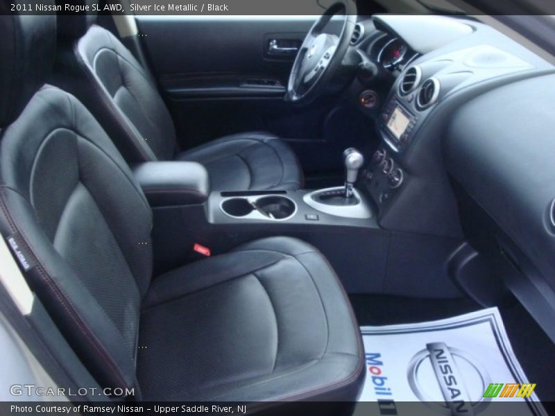 Silver Ice Metallic / Black 2011 Nissan Rogue SL AWD