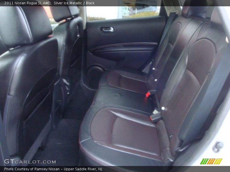 Silver Ice Metallic / Black 2011 Nissan Rogue SL AWD
