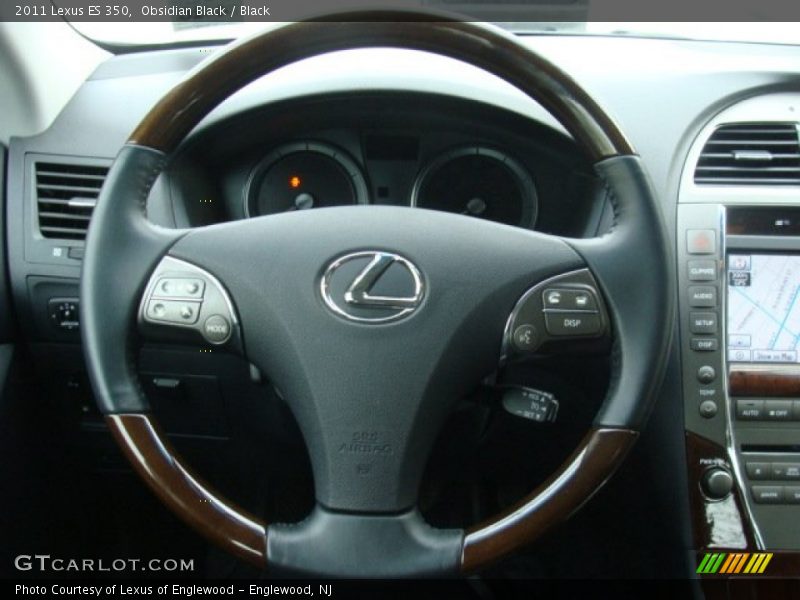 Obsidian Black / Black 2011 Lexus ES 350