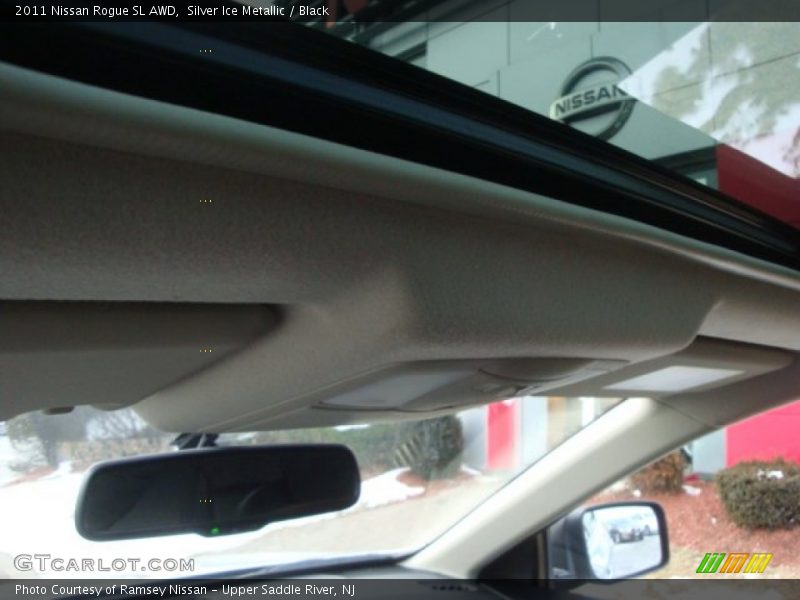 Silver Ice Metallic / Black 2011 Nissan Rogue SL AWD
