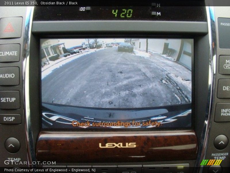 Obsidian Black / Black 2011 Lexus ES 350