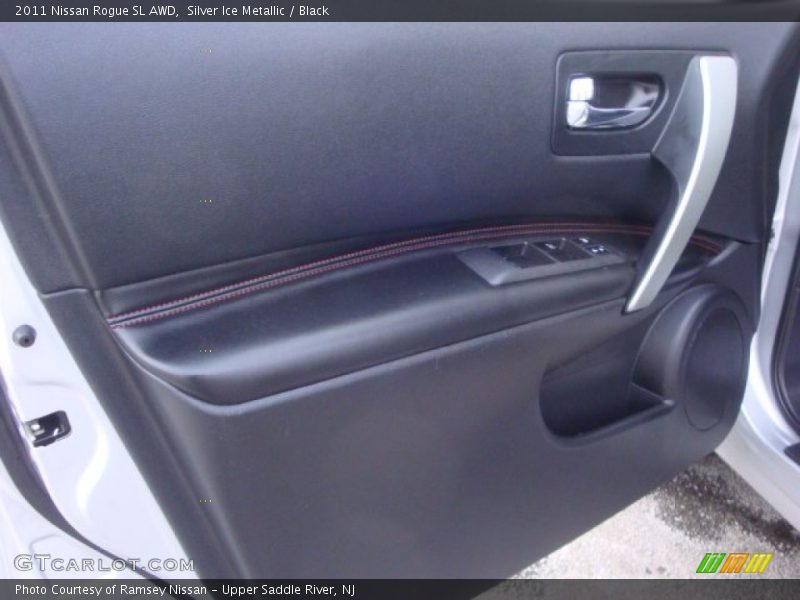 Silver Ice Metallic / Black 2011 Nissan Rogue SL AWD