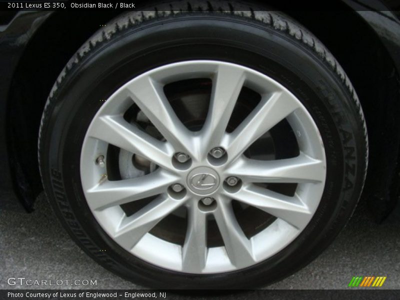 Obsidian Black / Black 2011 Lexus ES 350