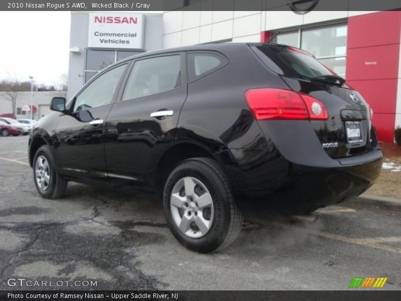 Wicked Black / Gray 2010 Nissan Rogue S AWD