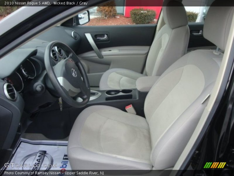Wicked Black / Gray 2010 Nissan Rogue S AWD