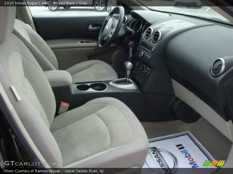 Wicked Black / Gray 2010 Nissan Rogue S AWD
