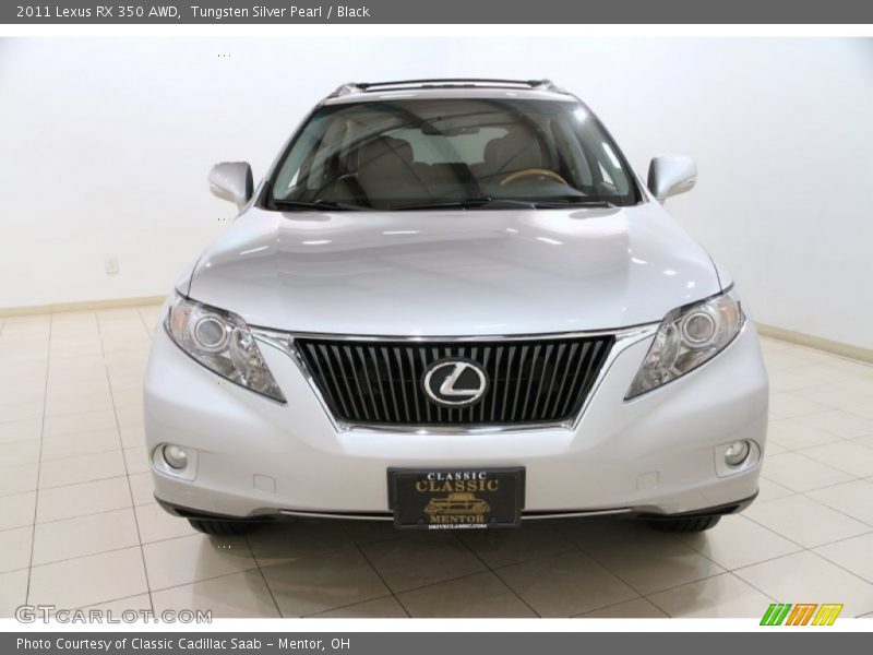 Tungsten Silver Pearl / Black 2011 Lexus RX 350 AWD