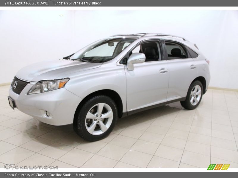 Tungsten Silver Pearl / Black 2011 Lexus RX 350 AWD