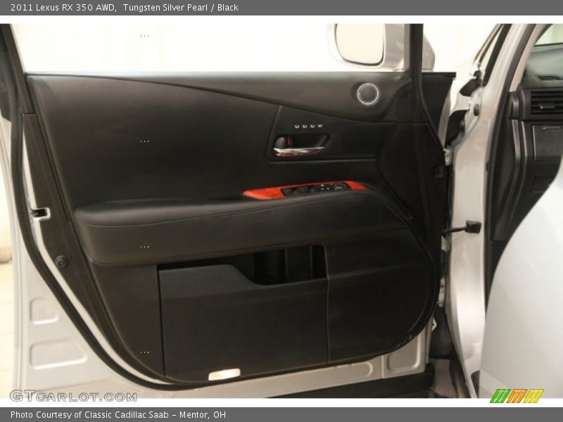 Tungsten Silver Pearl / Black 2011 Lexus RX 350 AWD