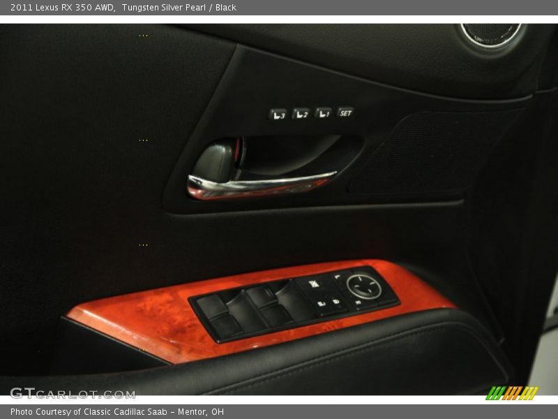 Tungsten Silver Pearl / Black 2011 Lexus RX 350 AWD