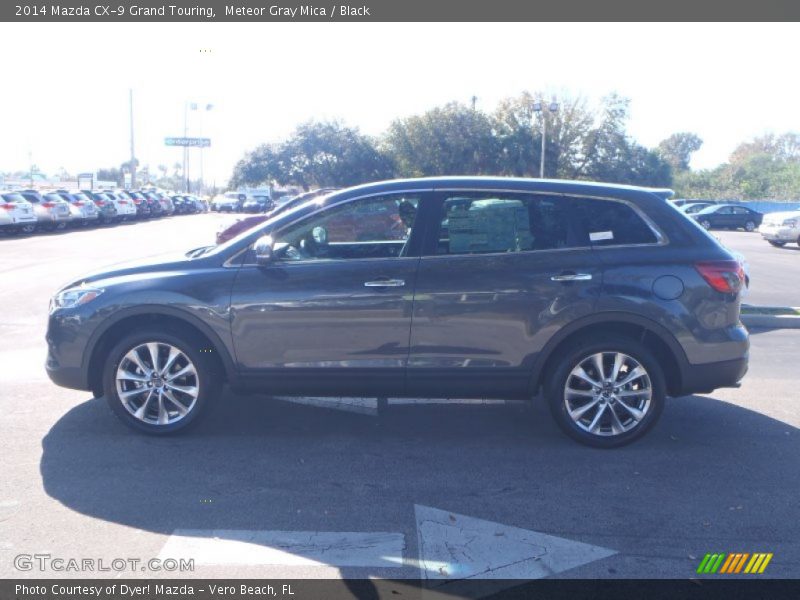 Meteor Gray Mica / Black 2014 Mazda CX-9 Grand Touring