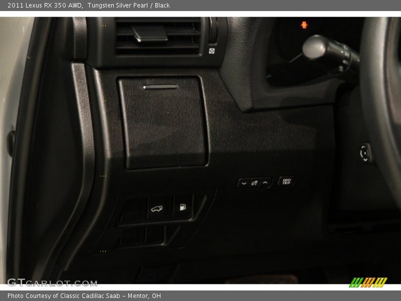 Tungsten Silver Pearl / Black 2011 Lexus RX 350 AWD