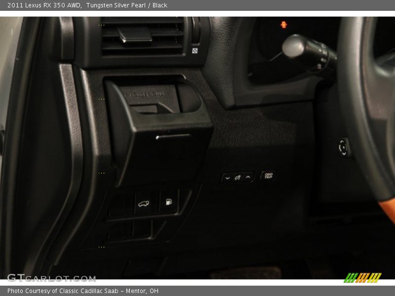 Tungsten Silver Pearl / Black 2011 Lexus RX 350 AWD