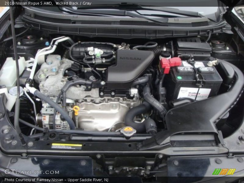 Wicked Black / Gray 2010 Nissan Rogue S AWD