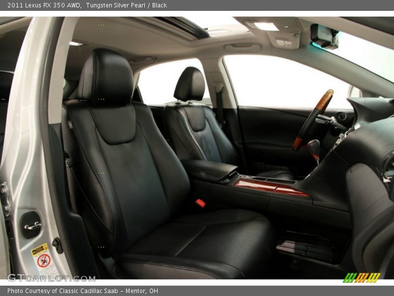 Tungsten Silver Pearl / Black 2011 Lexus RX 350 AWD