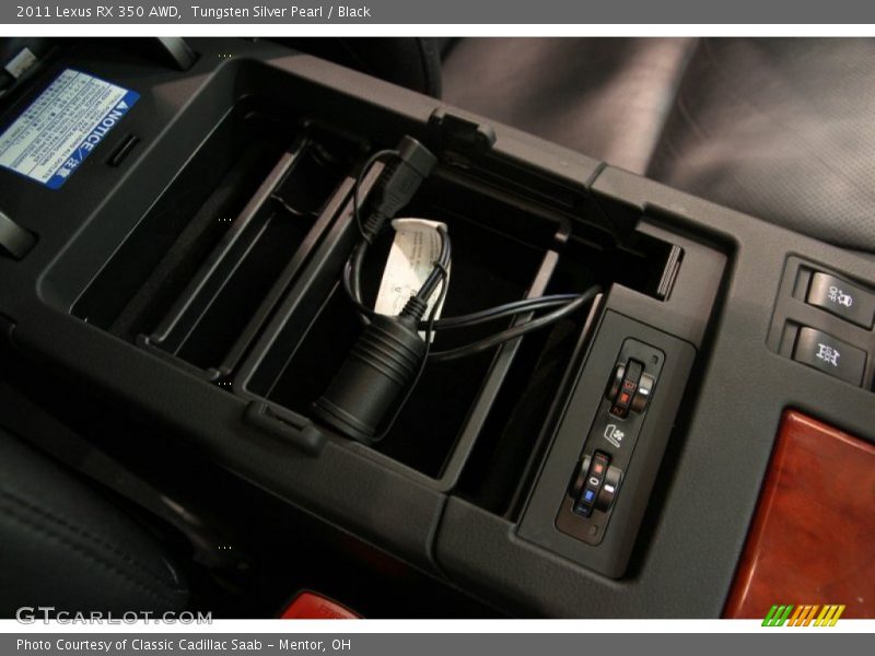 Tungsten Silver Pearl / Black 2011 Lexus RX 350 AWD