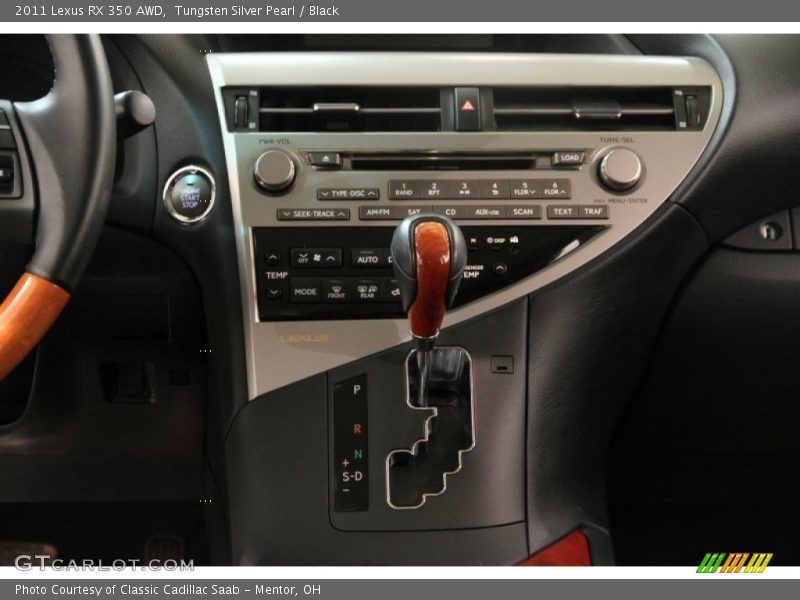Tungsten Silver Pearl / Black 2011 Lexus RX 350 AWD