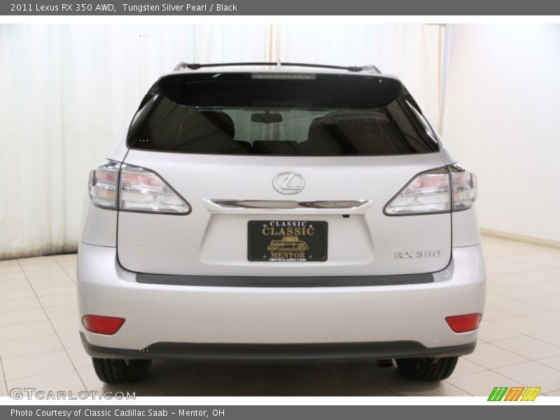 Tungsten Silver Pearl / Black 2011 Lexus RX 350 AWD