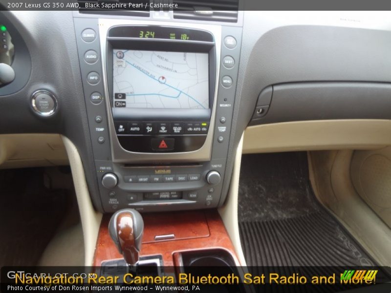 Black Sapphire Pearl / Cashmere 2007 Lexus GS 350 AWD
