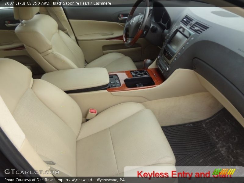 Black Sapphire Pearl / Cashmere 2007 Lexus GS 350 AWD
