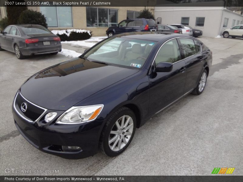 Black Sapphire Pearl / Cashmere 2007 Lexus GS 350 AWD