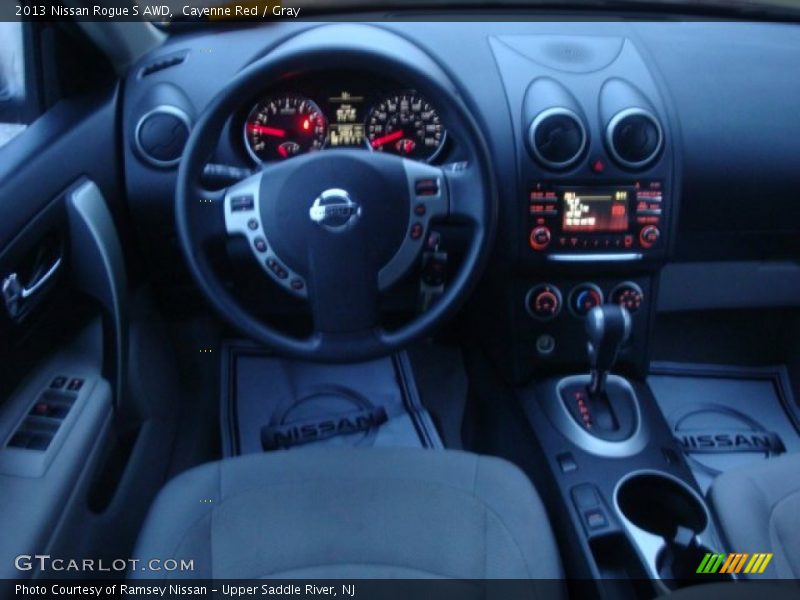 Cayenne Red / Gray 2013 Nissan Rogue S AWD