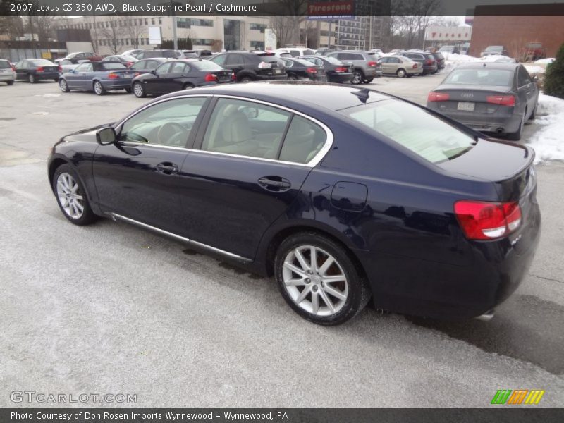 Black Sapphire Pearl / Cashmere 2007 Lexus GS 350 AWD