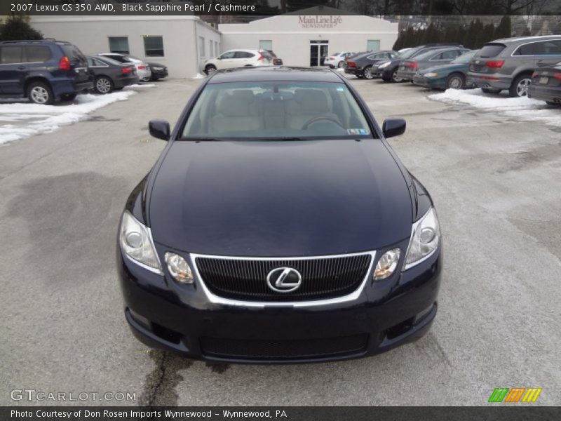 Black Sapphire Pearl / Cashmere 2007 Lexus GS 350 AWD