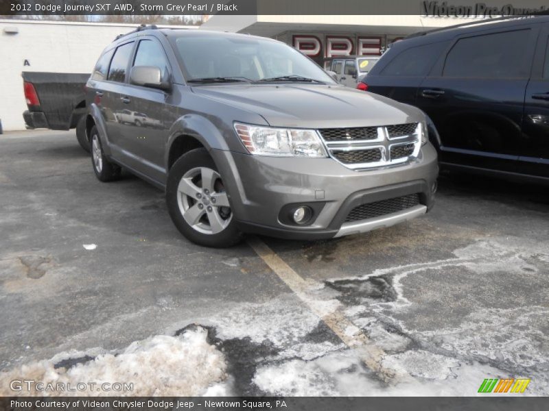 Storm Grey Pearl / Black 2012 Dodge Journey SXT AWD