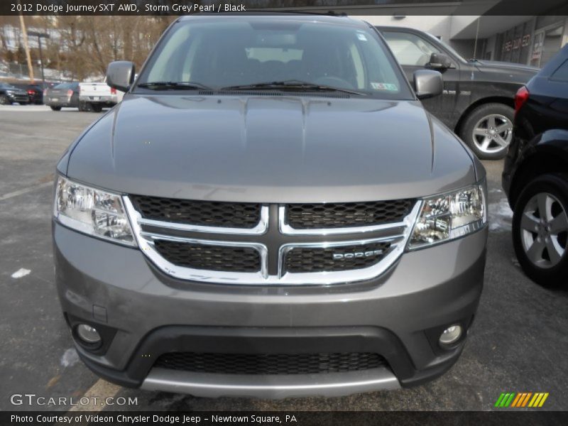 Storm Grey Pearl / Black 2012 Dodge Journey SXT AWD