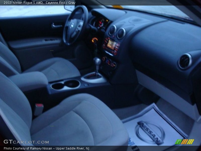 Cayenne Red / Gray 2013 Nissan Rogue S AWD