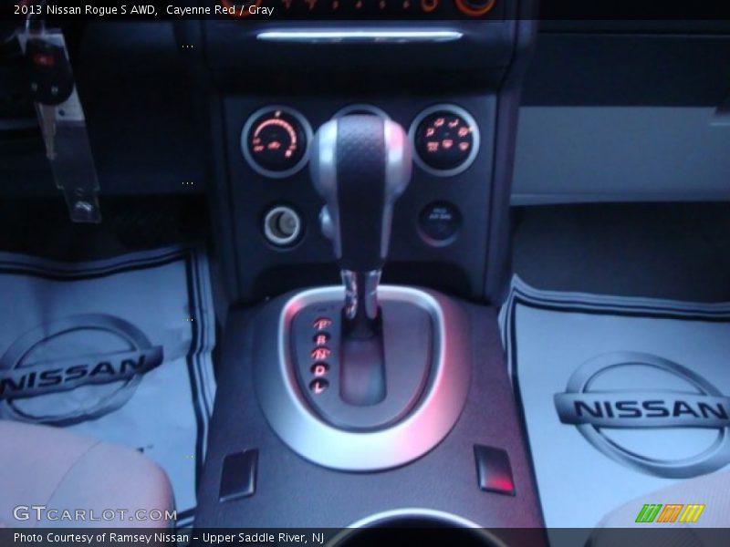 Cayenne Red / Gray 2013 Nissan Rogue S AWD