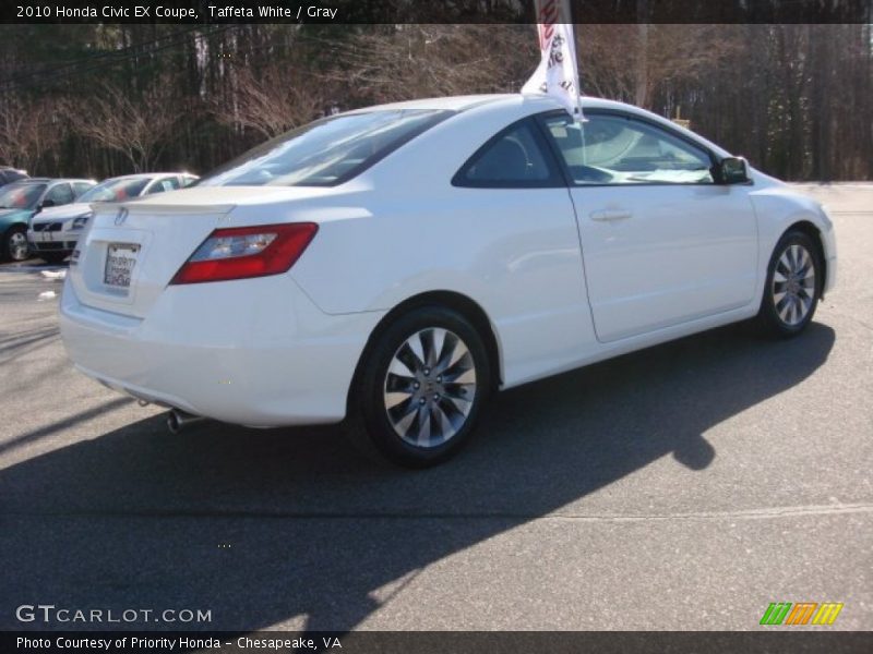 Taffeta White / Gray 2010 Honda Civic EX Coupe