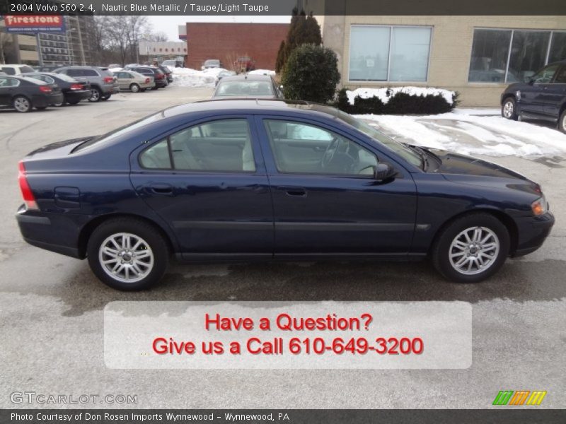 Nautic Blue Metallic / Taupe/Light Taupe 2004 Volvo S60 2.4