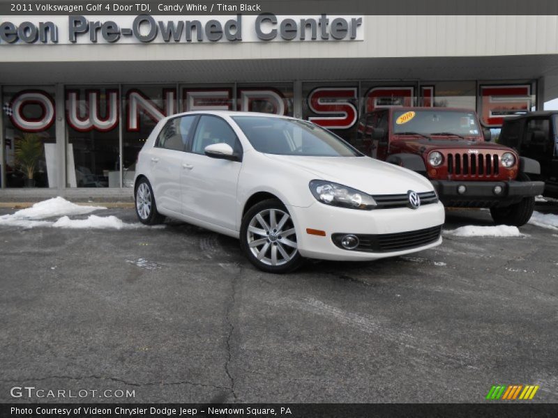 Candy White / Titan Black 2011 Volkswagen Golf 4 Door TDI
